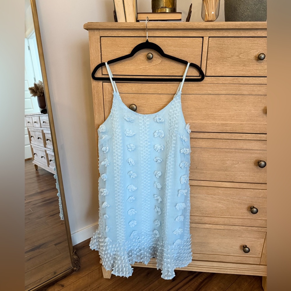 Baby blue dress